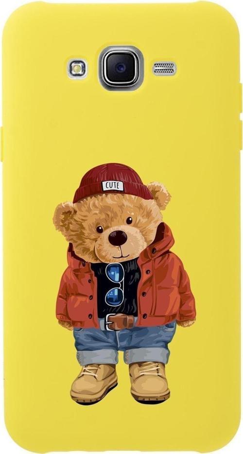 Samsung J7 Core Teddy Bear Premium Silikonlu Telefon Kılıfı