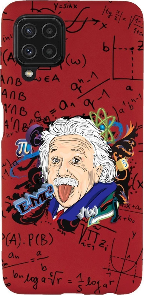 Samsung M22 Einstein In Formula Desenli Premium Silikonlu Telefon Kılıfı
