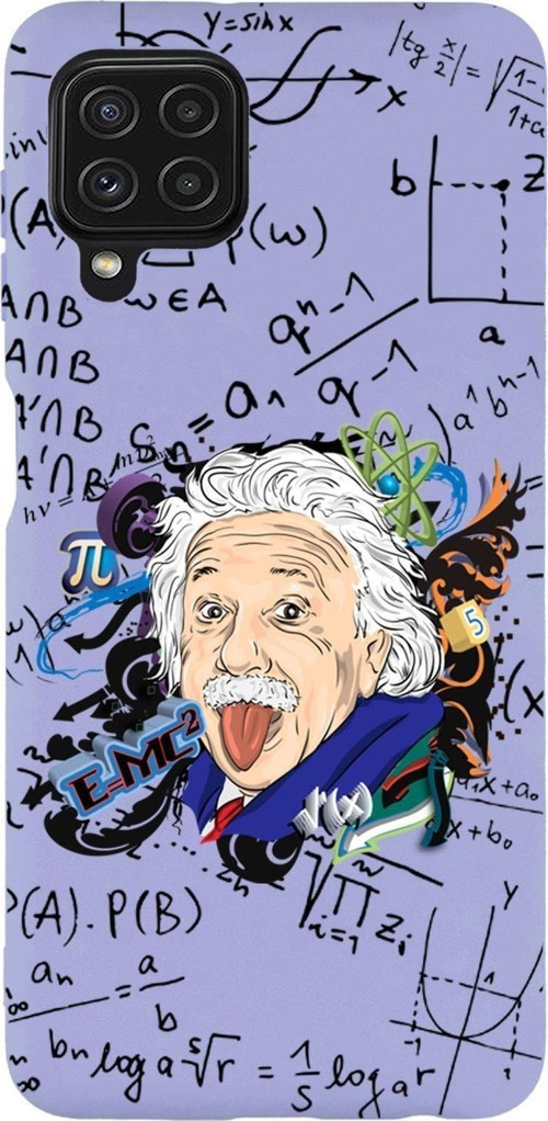 Samsung M22 Einstein In Formula Desenli Premium Silikonlu Telefon Kılıfı