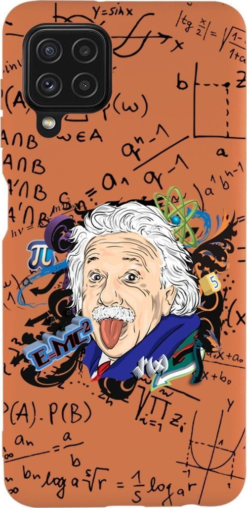 Samsung M22 Einstein In Formula Desenli Premium Silikonlu Telefon Kılıfı