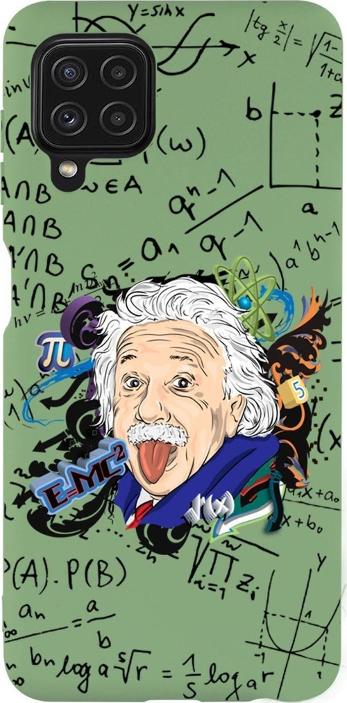Samsung M22 Einstein In Formula Desenli Premium Silikonlu Telefon Kılıfı