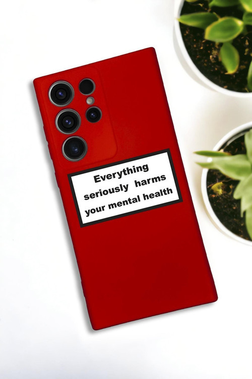 Samsung Galaxy S21 Ultra Uyumlu Everything Desenli Premium Silikonlu Lansman Telefon Kılıfı