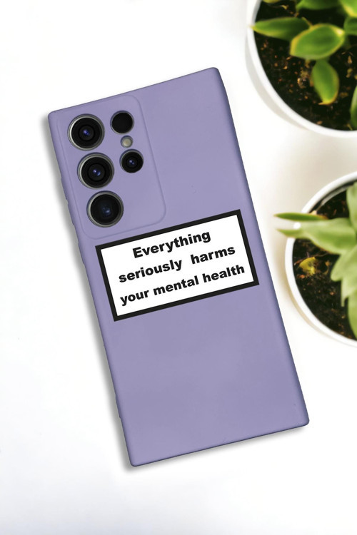 Samsung Galaxy S21 Ultra Uyumlu Everything Desenli Premium Silikonlu Lansman Telefon Kılıfı