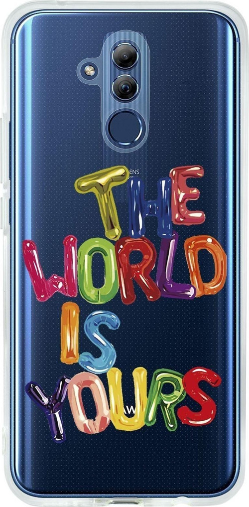 Huawei Mate 20 Lite The World Is Yours Premium Şeffaf Silikon Kılıf
