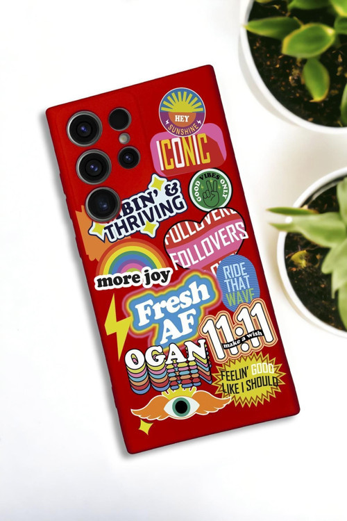 Samsung Galaxy S21 Ultra Uyumlu Fresh Desenli Premium Silikonlu Lansman Telefon Kılıfı