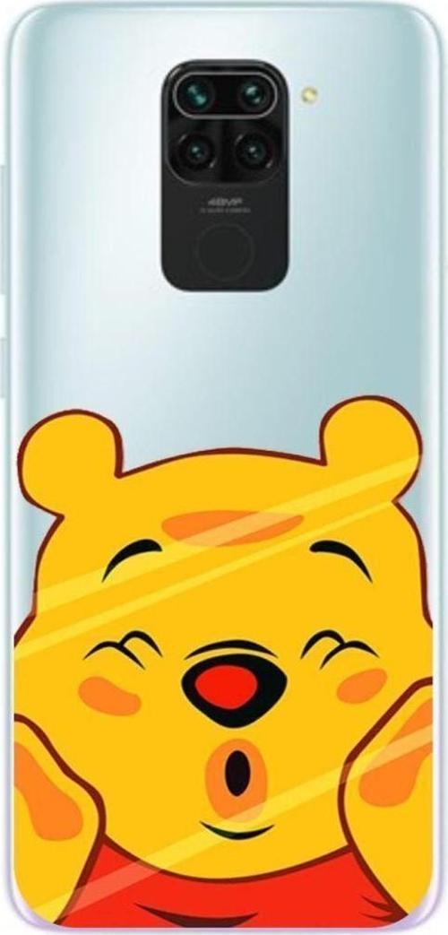 Xiaomi Redmi Note 9 Pooh Desenli Şeffaf Telefon Kılıfı