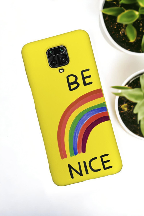 Xiaomi Redmi Note 9 Pro / Note 9S Uyumlu Be Nice Desenli Premium Silikonlu Lansman Telefon Kılıfı
