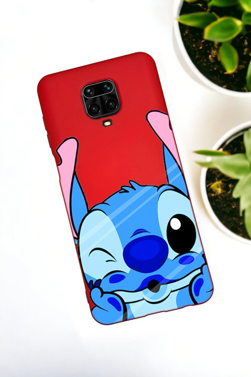 Xiaomi Redmi Note 9 Pro / Note 9S Uyumlu Stitch Desenli Premium Silikonlu Lansman Telefon Kılıfı