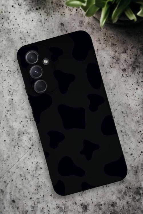 Samsung Galaxy A54 Uyumlu İnek Desenli Premium Silikonlu Lansman Telefon Kılıfı