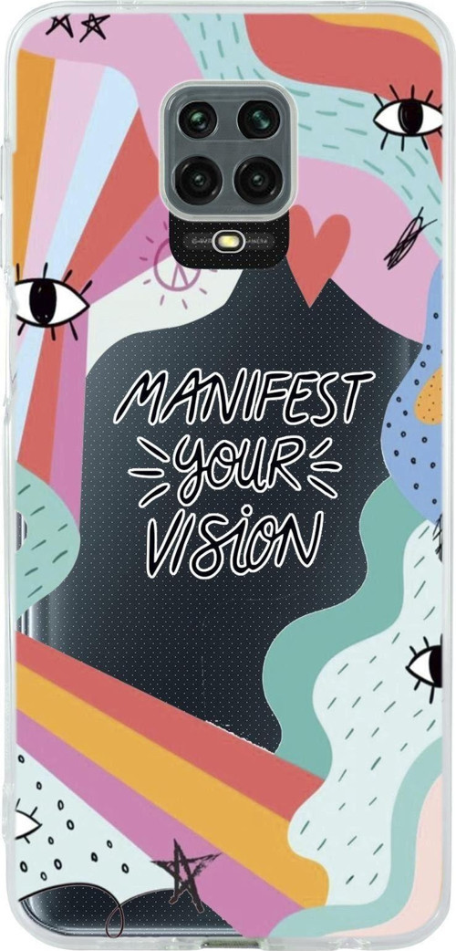 Xiaomi Redmi Note 9 Pro Manifest Your Vision Premium Şeffaf Silikon Kılıf