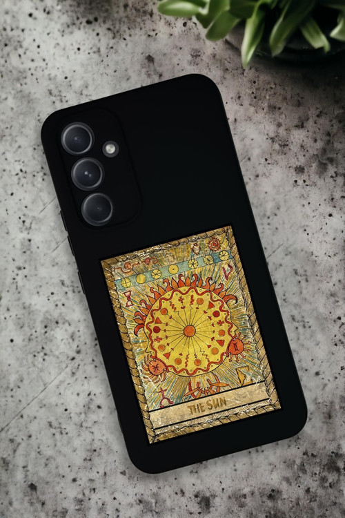 Samsung Galaxy A54 Uyumlu The Sun Desenli Premium Silikonlu Lansman Telefon Kılıfı