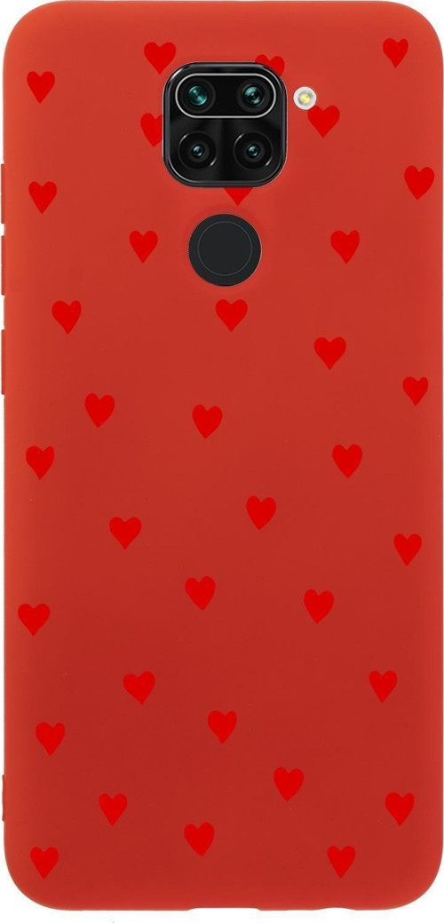 Xiaomi Redmi Note 9 Uyumlu Sevimli Kalpler Desenli Premium Silikonlu Telefon Kılıfı