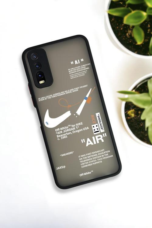 Vivo Y20 Uyumlu Air Desenli Buzlu Şeffaf Lüx Telefon Kılıfı