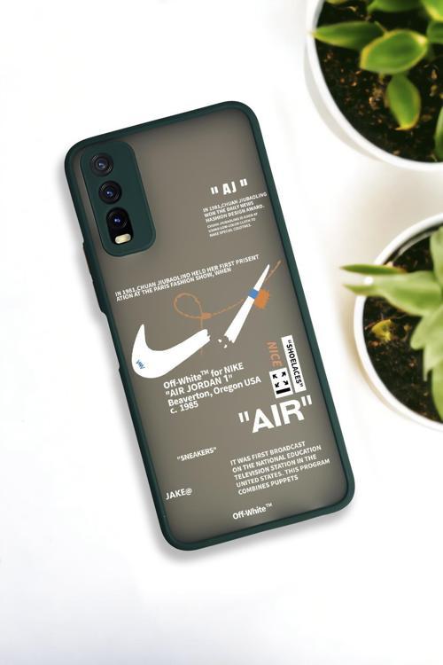 Vivo Y20 Uyumlu Air Desenli Buzlu Şeffaf Lüx Telefon Kılıfı