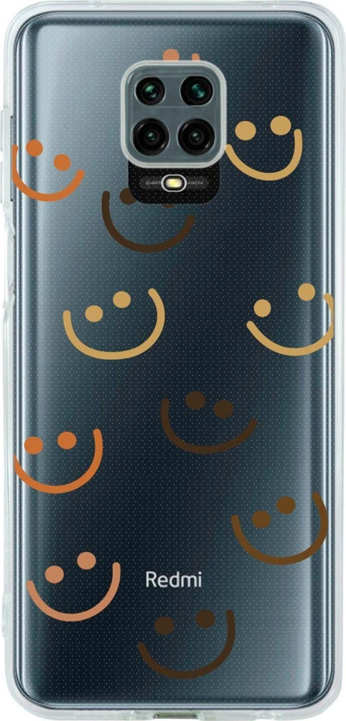 Xiaomi Redmi Note 9S Smile Şeffaf Telefon Kılıfı