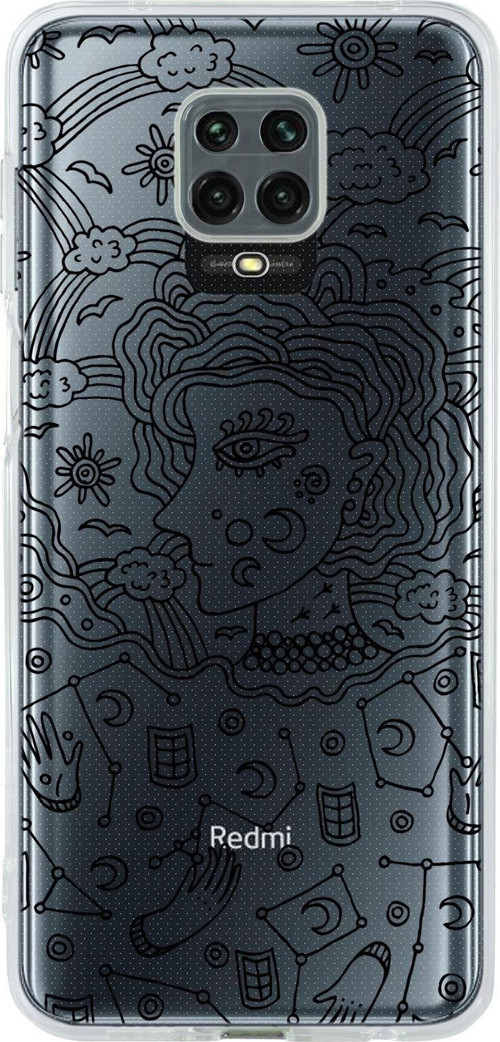 Xiaomi Redmi Note 9S Uyumlu Art Of Astrology Premium Şeffaf Silikon Kılıf