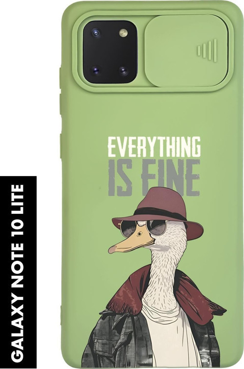 Samsung Note 10 Lite Uyumlu Everything Desenli Slider Kamera Korumalı Telefon Kılıfı