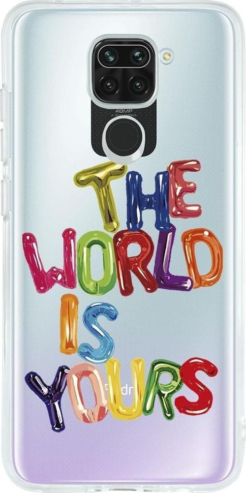 Xiaomi Redmi Note 9 The World Is Yours Premium Şeffaf Silikon Kılıf