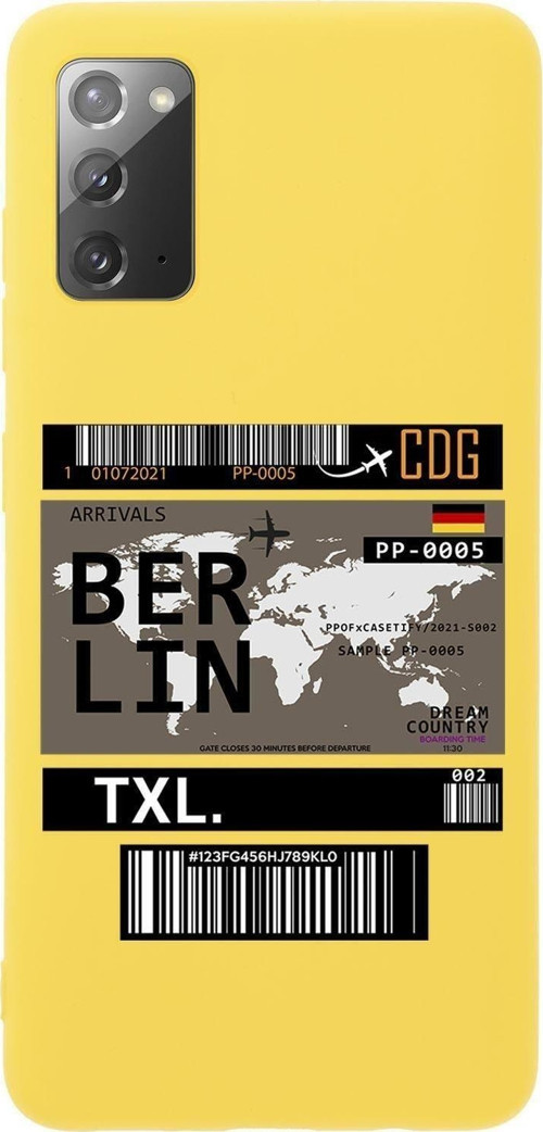 Samsung Note 20 Berlin Premium Silikonlu Telefon Kılıfı