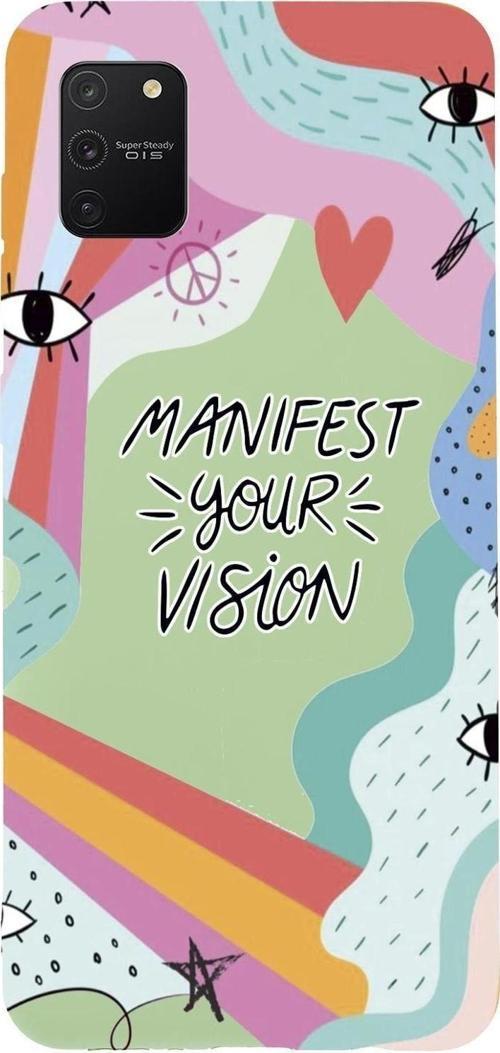 Samsung S10 Lite Uyumlu Manifest Your Vision Premium Silikonlu Telefon Kılıfı