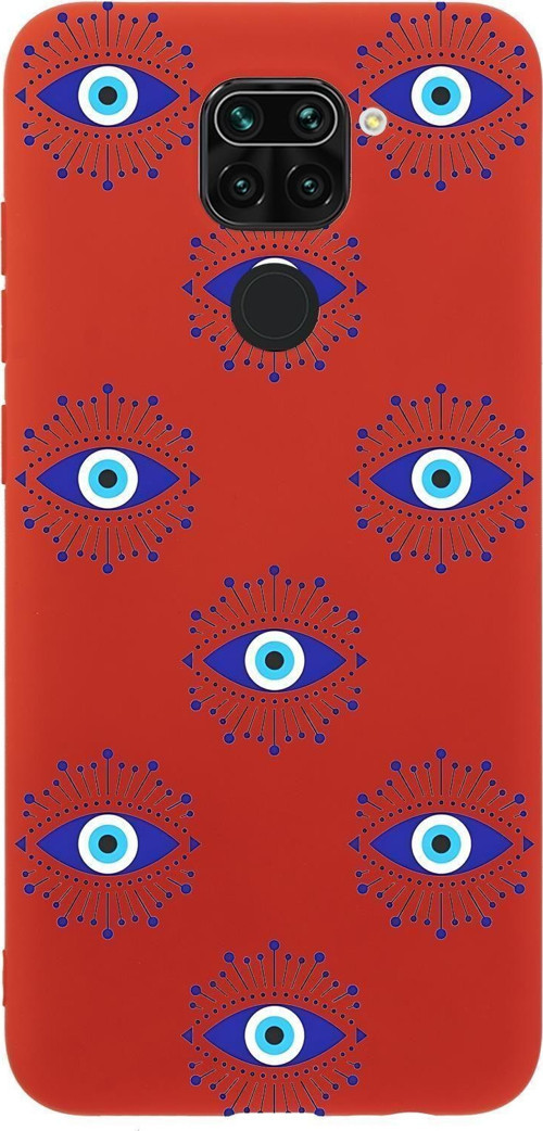 Xiaomi Redmi Note 9 Uyumlu Mystic Aura Desenli Premium Silikonlu Telefon Kılıfı