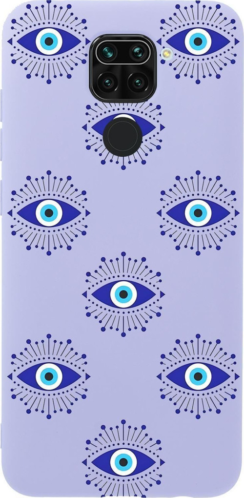 Xiaomi Redmi Note 9 Uyumlu Mystic Aura Desenli Premium Silikonlu Telefon Kılıfı