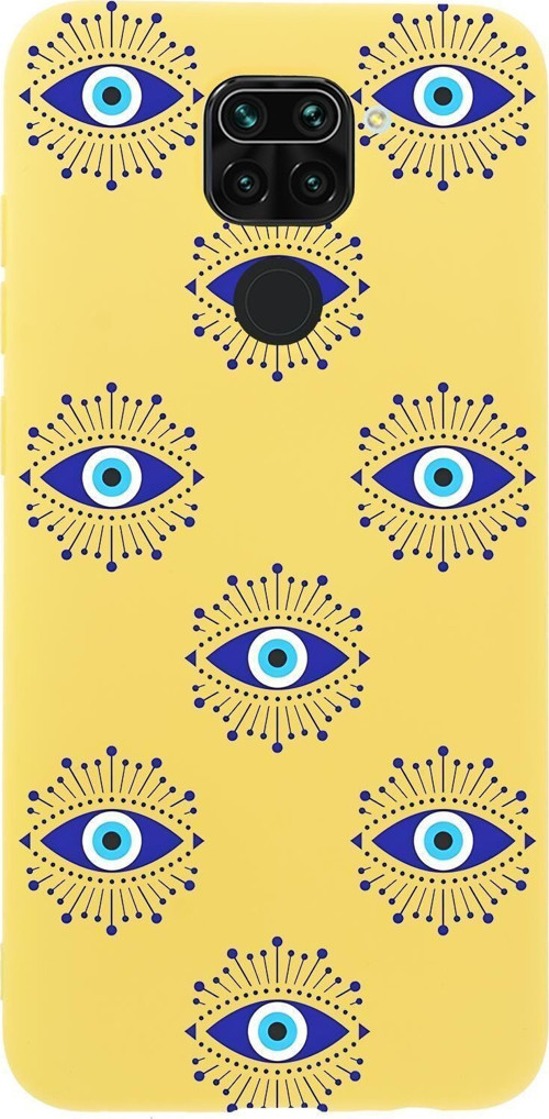 Xiaomi Redmi Note 9 Uyumlu Mystic Aura Desenli Premium Silikonlu Telefon Kılıfı