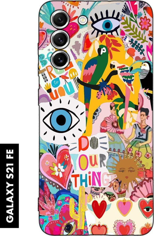 Samsung S21 Fe Uyumlu Fun Desenli Premium Silikonlu Lansman Telefon Kılıfı