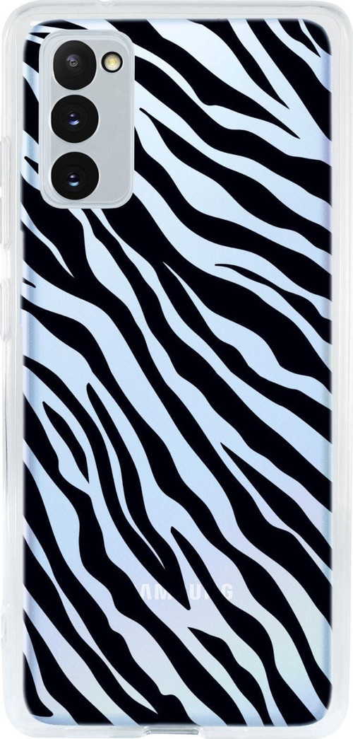 Samsung S20 Fe Zebra Pattern Premium Şeffaf Silikon Kılıf