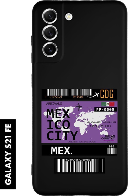 Samsung S21 Fe Uyumlu Mexico Ticket Desenli Premium Silikonlu Lansman Telefon Kılıfı