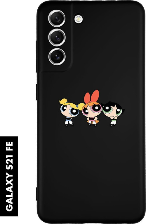 Samsung S21 Fe Uyumlu Powerpuff Girls Desenli Premium Silikonlu Lansman Telefon Kılıfı