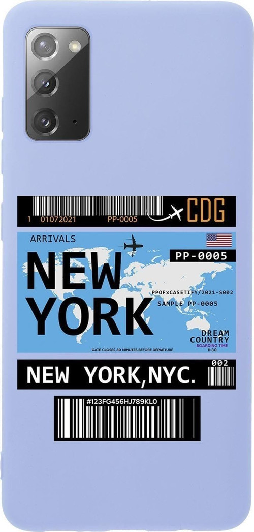 Samsung Note 20 New York Premium Silikonlu Telefon Kılıfı