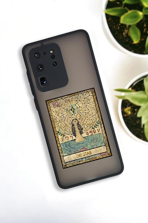 Samsung S20 Ultra Uyumlu The Star Desenli Buzlu Şeffaf Lüx Telefon Kılıfı