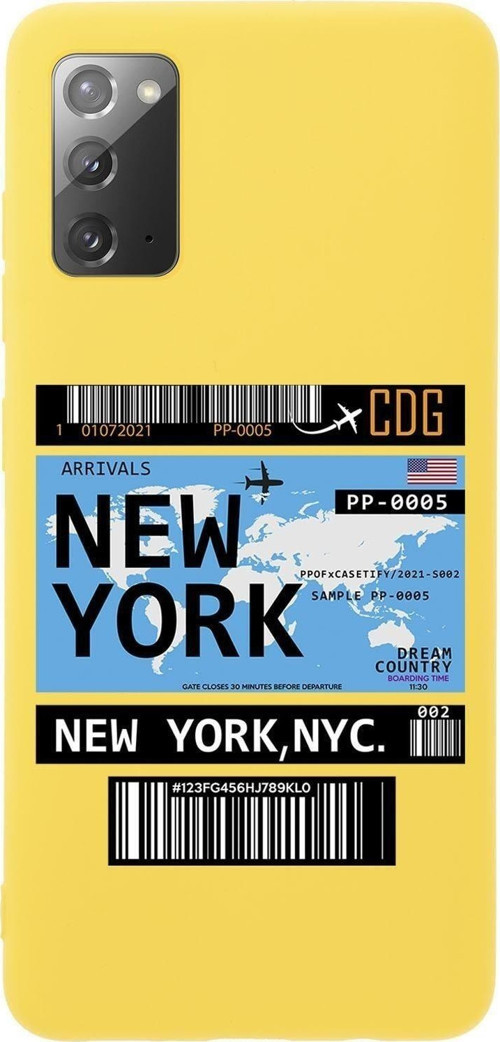 Samsung Note 20 New York Premium Silikonlu Telefon Kılıfı