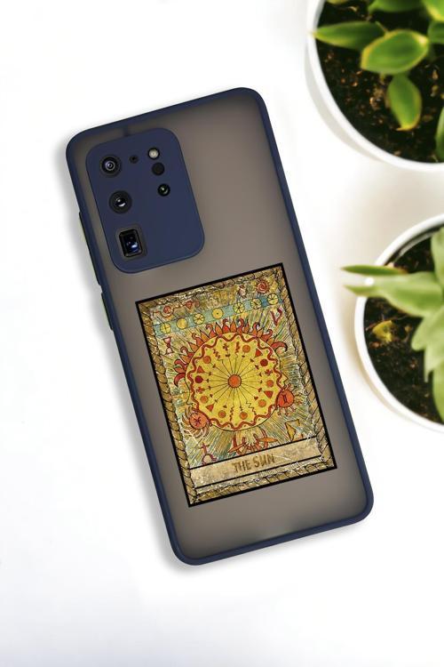 Samsung S20 Ultra Uyumlu The Sun Deer Desenli Buzlu Şeffaf Lüx Telefon Kılıfı