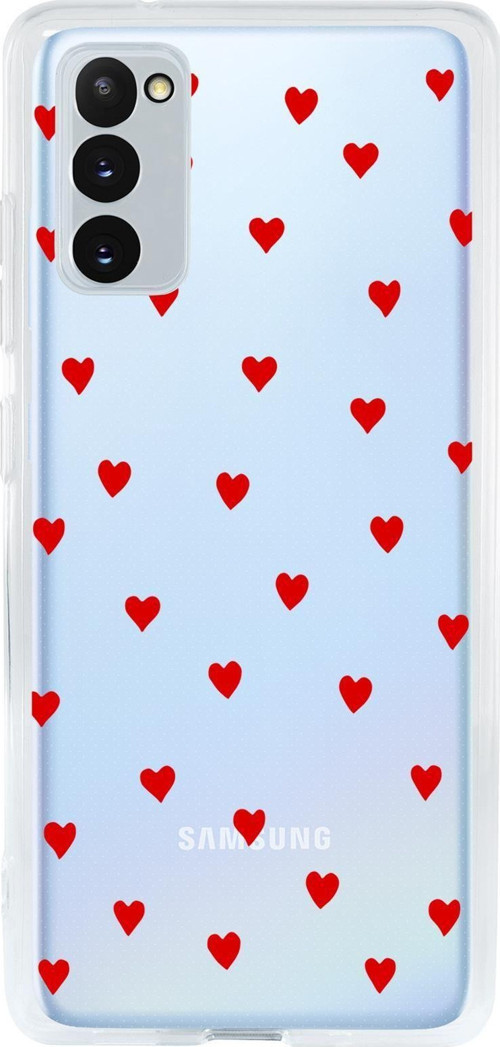 Samsung S20 Fe Uyumlu Sevimli Kalpler Premium Şeffaf Silikon Kılıf