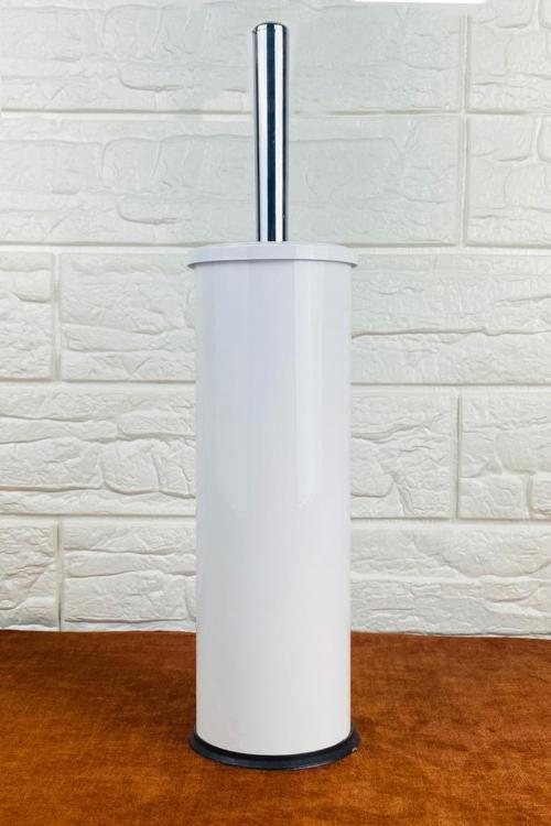 Metal Beyaz Banyo Tuvalet Klozet Wc Fırçası