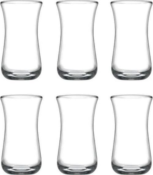 42641 Fit Cam 6lı Çay Rakı Bardağı Takımı Seti 120cc