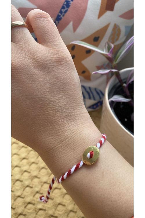 Marteniçka Düğme İp Bileklik