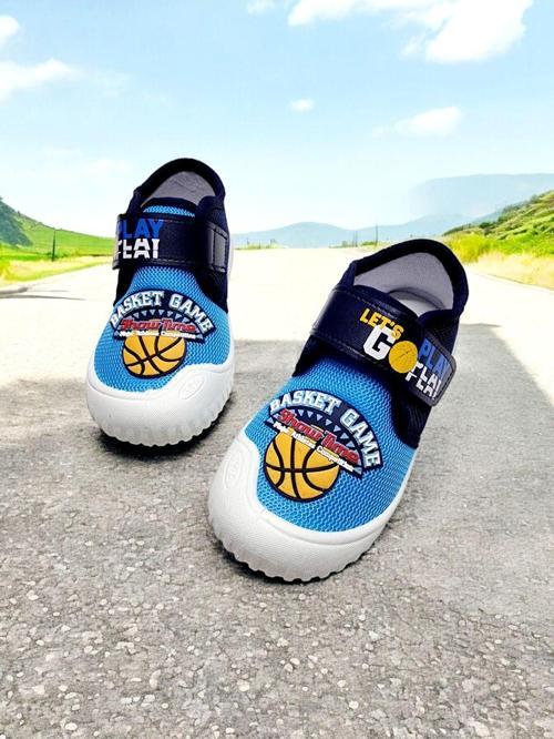 Çocuk Günlük Basket Game Temalı Cırtlı Panduf