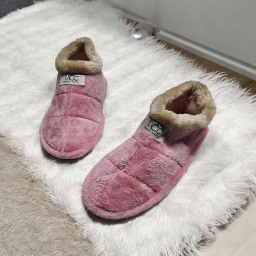 Ucc Yumuşak İç Taban Boğazı Kürklü Ev Ayakkabısı Ve Pandufu