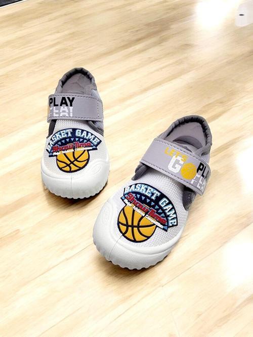 Çocuk Günlük Basket Game Temalı Cırtlı Panduf