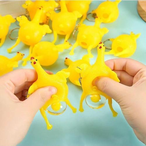 Yumurtlayan Tavuk Hayvan Çocuk Kız Erkek Maskot Oyuncak Yumuşak Sukuşi Squishy Anahtarlık