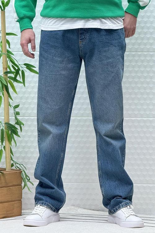 Erkek Beli Lastikli Rahat Kullanım Baggy Kot Pantolon