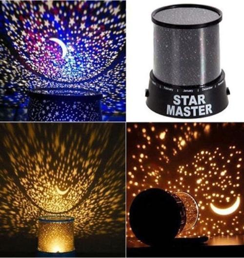 Renkli Yıldızlı Gökyüzü Projeksiyon Gece Lambası Star Master