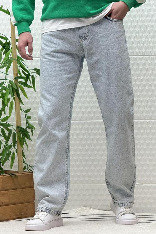 Erkek Beli Lastikli Rahat Kullanım Baggy Kot Pantolon