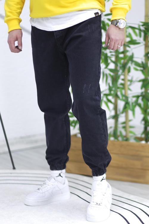 Erkek Paçası Lastikli Tırnaklı Boyfiren Kot Pnt. 646