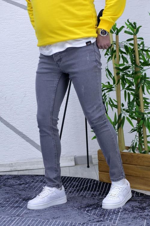 Erkek Tırnaklı-Likralı Skiny Kot Pantolon