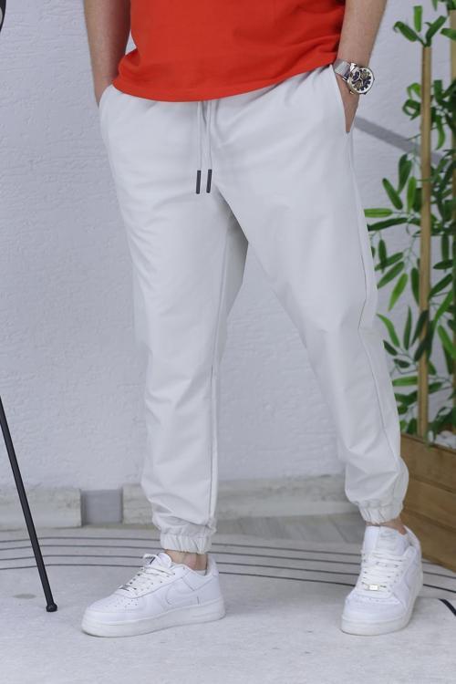 Erkek Full Likralı Paça Lastikli Jogger Pantolon