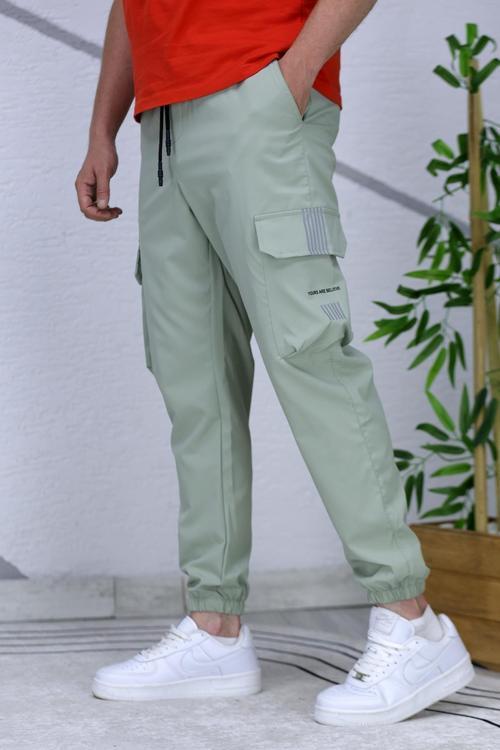 Erkek Reflektörlü Jogger Kargo Pantolon